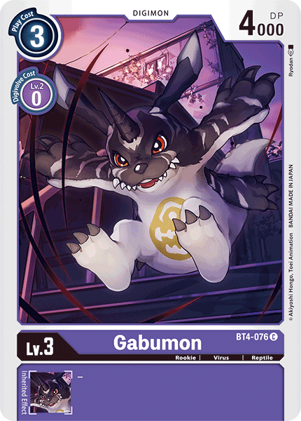 Gabumon BT4-076-Kantocards