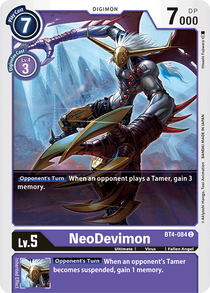 NeoDevimon BT4-084-Kantocards
