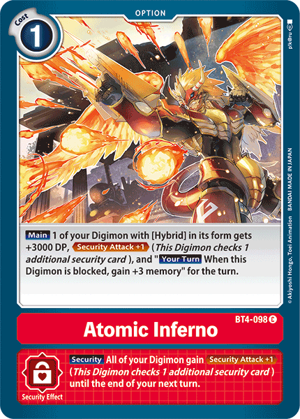 Atomic Inferno BT4-098-Kantocards