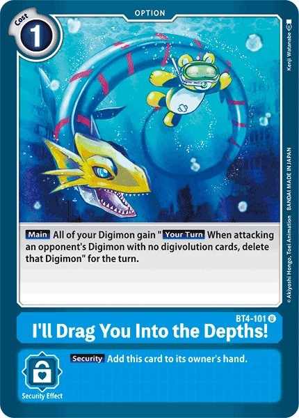 I'll Drag You Into the Depths! BT4-101-Kantocards