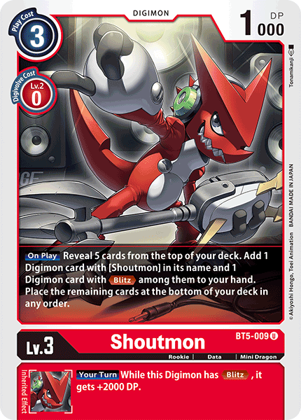 Shoutmon BT5-009-Kantocards