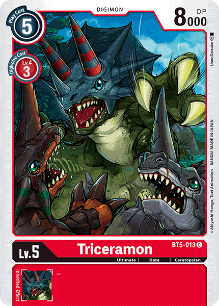 Triceramon BT5-013-Kantocards