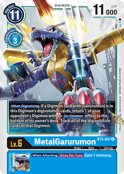 MetalGarurumon BT5-031-Kantocards