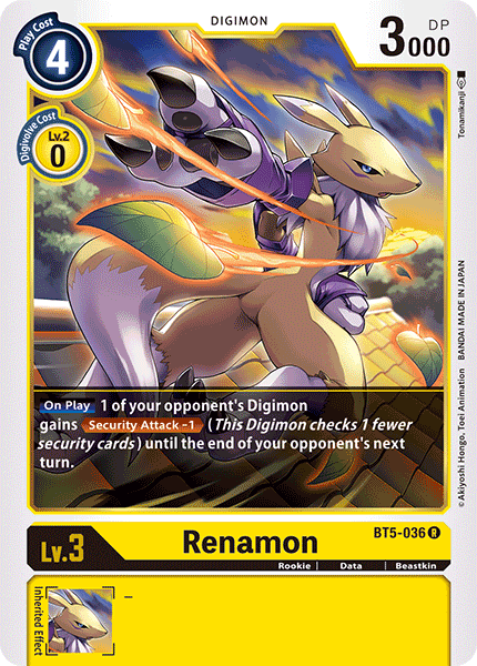 Renamon BT5-036-Kantocards