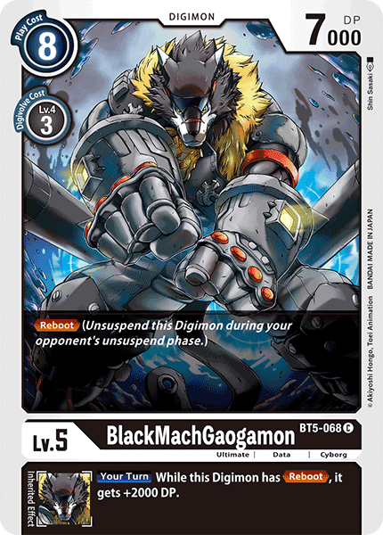 BlackMachGaogamon BT5-068-Kantocards