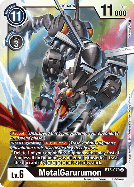 MetalGarurumon BT5-070-Kantocards