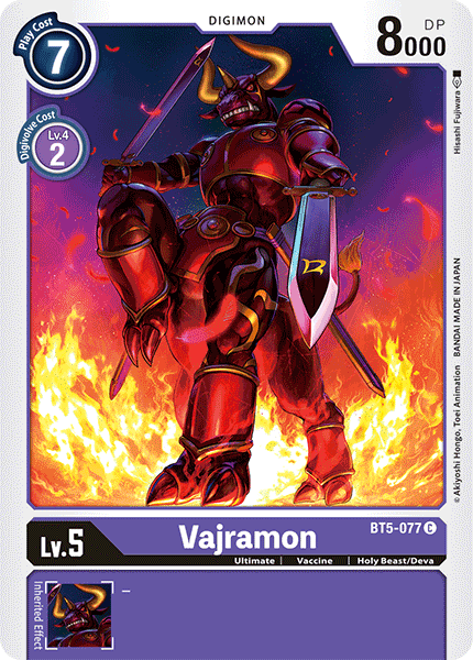 Vajramon BT5-077-Kantocards