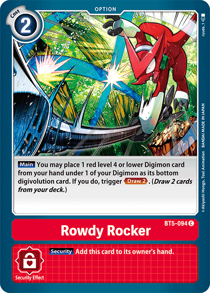 Rowdy Rocker BT5-094-Kantocards