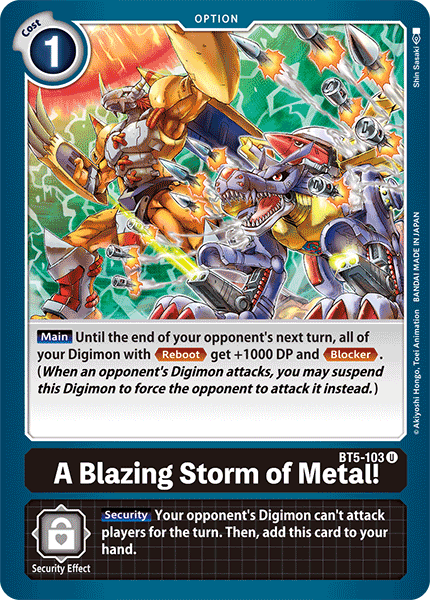 A Blazing Storm of Metal! BT5-103-Kantocards