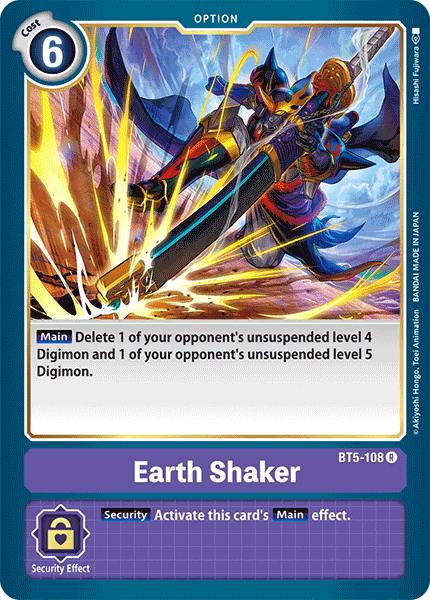 Earth Shaker BT5-108-Kantocards