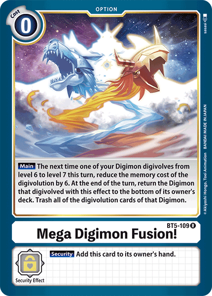 Mega Digimon Fusion BT5-109-Kantocards