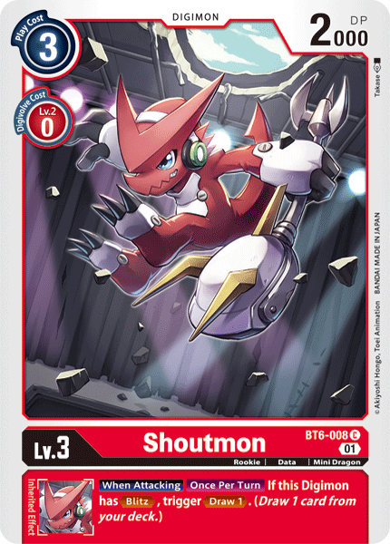 Shoutmon BT6-008-Kantocards