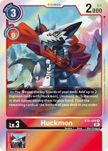 Huckmon BT6-009-Kantocards