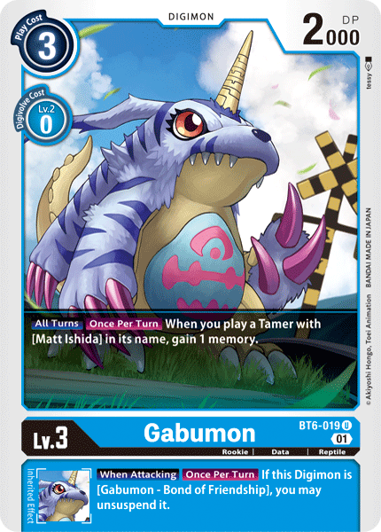 Gabumon BT6-019-Kantocards
