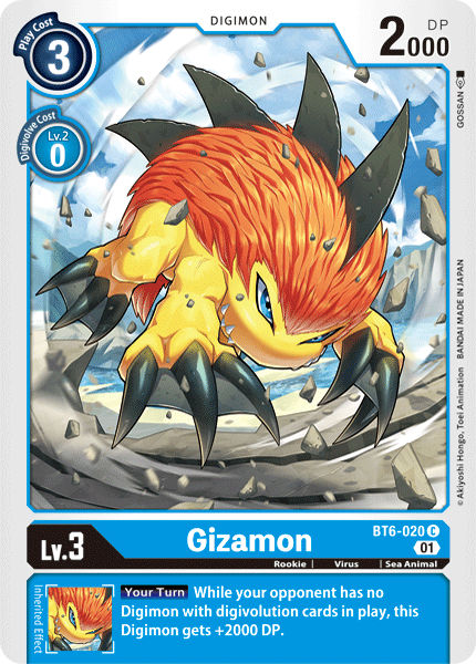 Gizamon BT6-020-Kantocards