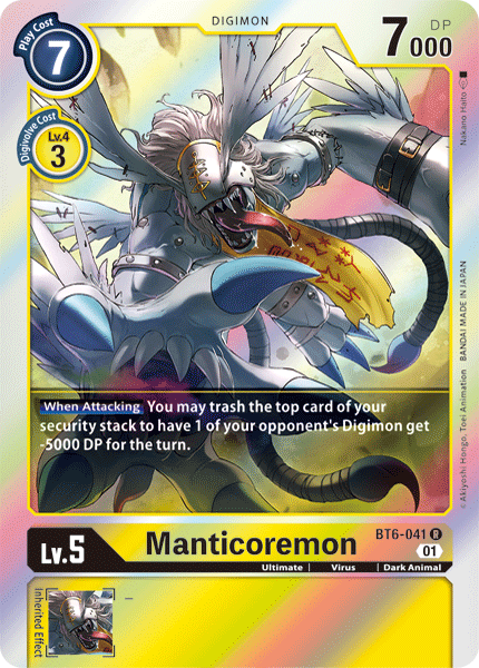 Manticoremon BT6-041-Kantocards