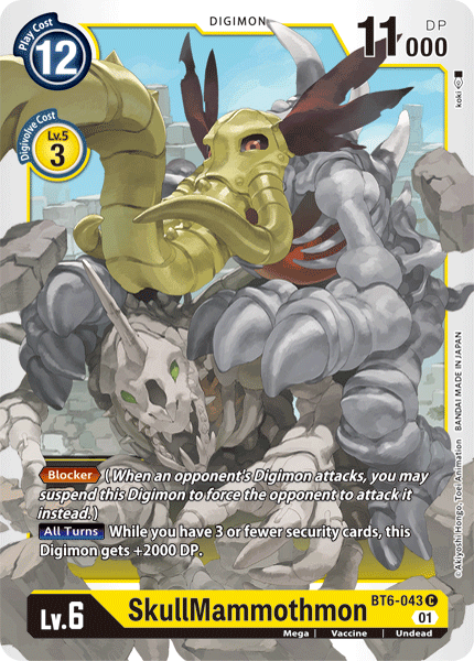 SkullMammothmon BT6-043-Kantocards