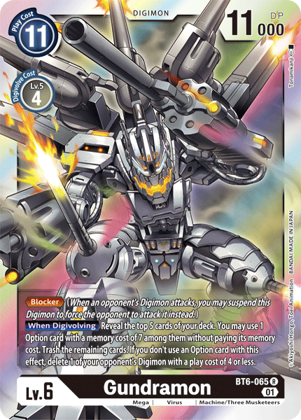 Gundramon BT6-065-Kantocards