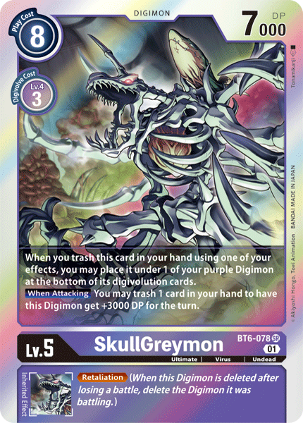 SkullGreymon BT6-078-Kantocards