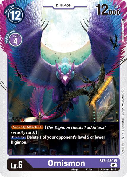 Ornismon BT6-080-Kantocards