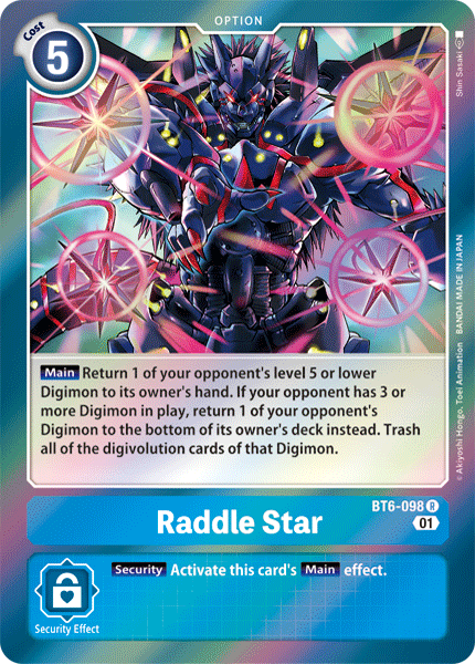 Raddle Star BT6-098-Kantocards