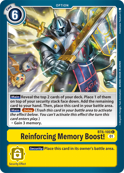 Reinforcing Memory Boost! BT6-100-Kantocards