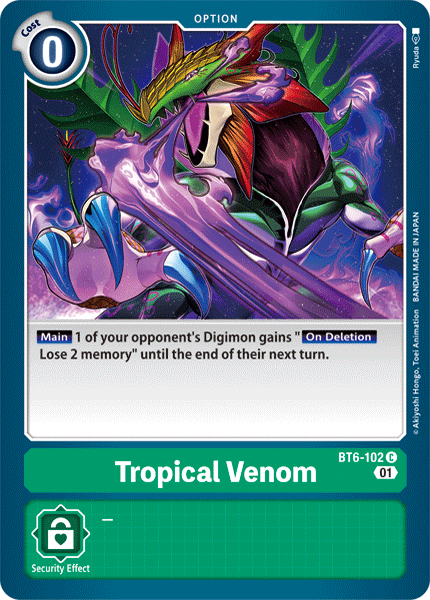 Tropical Venom BT6-102-Kantocards
