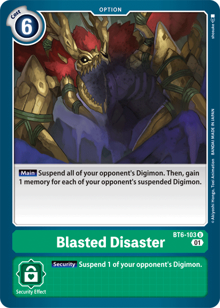 Blasted Disaster BT6-103-Kantocards