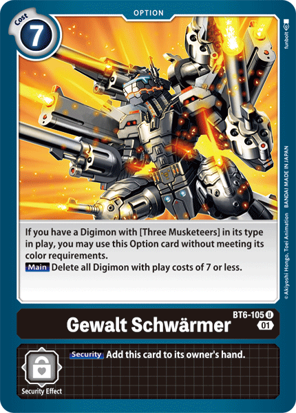 Gewalt Schwärmer BT6-105-Kantocards