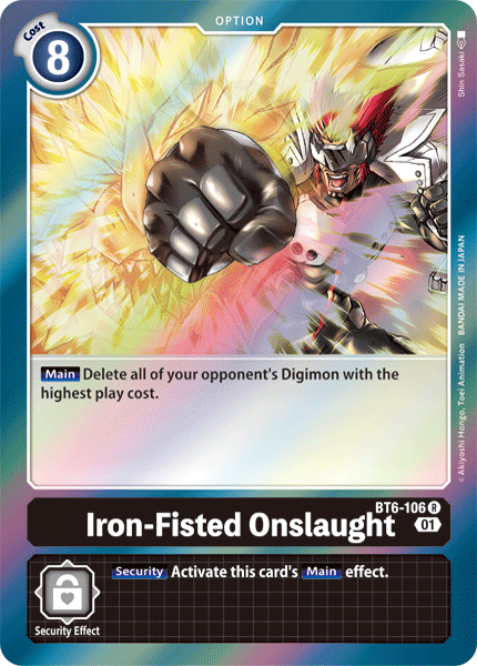 Iron-Fisted Onslaught BT6-106-Kantocards