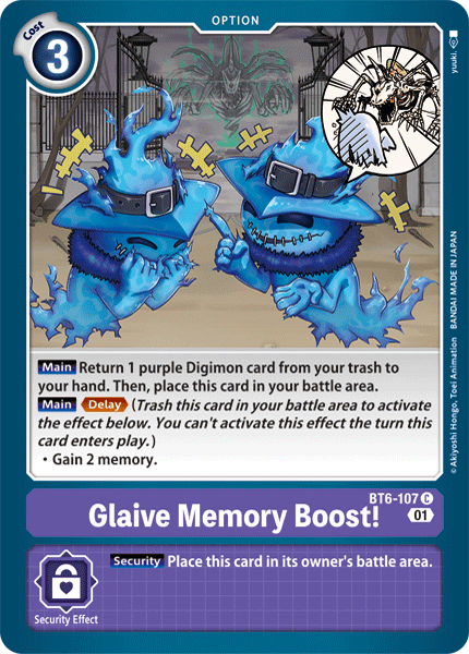 Glaive Memory Boost! BT6-107-Kantocards