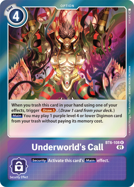Underworld's Call BT6-108-Kantocards
