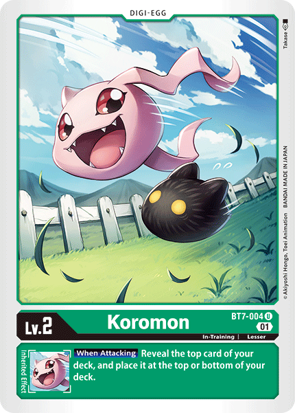 Koromon BT7-004-Kantocards
