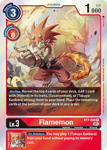 Flamemon BT7-008-Kantocards
