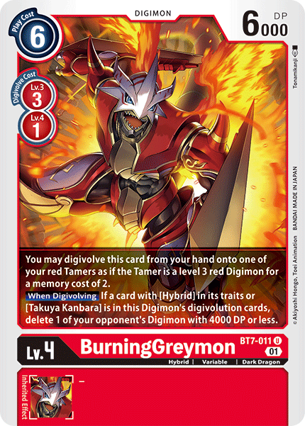 BurningGreymon BT7-011-Kantocards