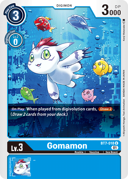 Gomamon BT7-018-Kantocards