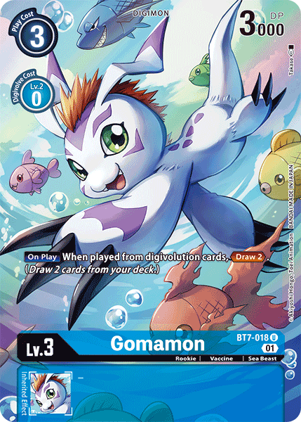 Gomamon BT7-018 (Arte Alterno)-Kantocards