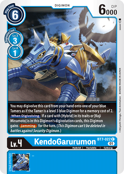 KendoGarurumon BT7-022-Kantocards