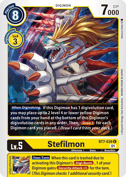 Stefilmon BT7-039-Kantocards