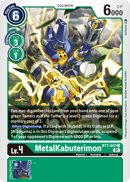 MetalKabuterimon BT7-047-Kantocards
