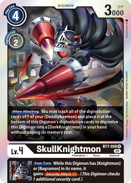 SkullKnightmon BT7-058-Kantocards