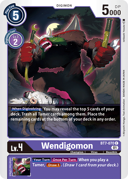 Wendigomon BT7-070-Kantocards