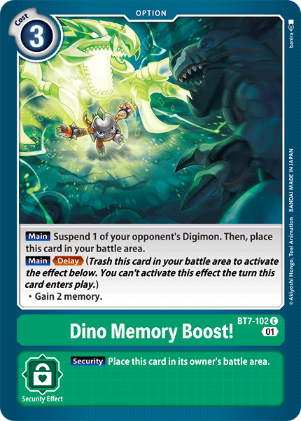 Dino Memory Boost! BT7-102-Kantocards
