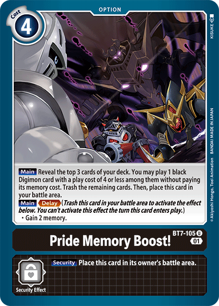 Pride Memory Boost! BT7-105-Kantocards