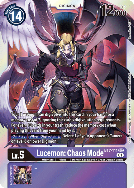 Lucemon: Chaos Mode BT7-111-Kantocards