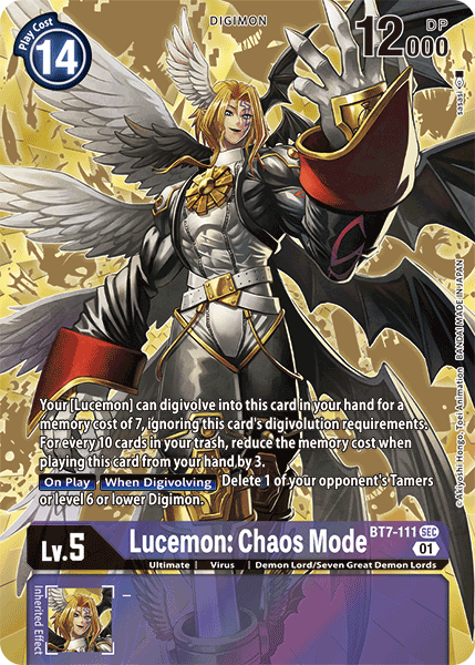 Lucemon: Chaos Mode BT7-111 (Arte Alterno)-Kantocards