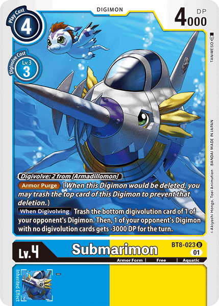 Submarimon BT8-023-Kantocards