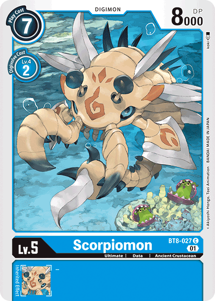 Scorpiomon BT8-027-Kantocards