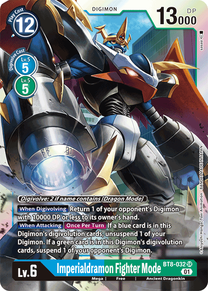 Imperialdramon Fighter Mode BT8-032-Kantocards