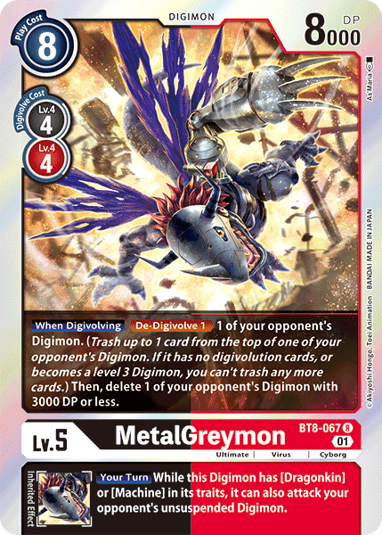 MetalGreymon BT8-067-Kantocards